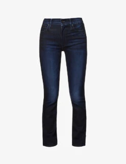 MOTHER Dazzler Ankle Straight-leg Mid-rise Stretch-denim Jeans
