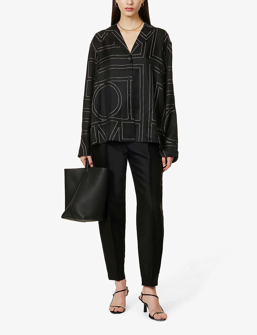 Toteme Eve Tapered-leg High-rise Woven Trousers 2 Toteme Eve Tapered-leg High-rise Woven Trousers - Image 2