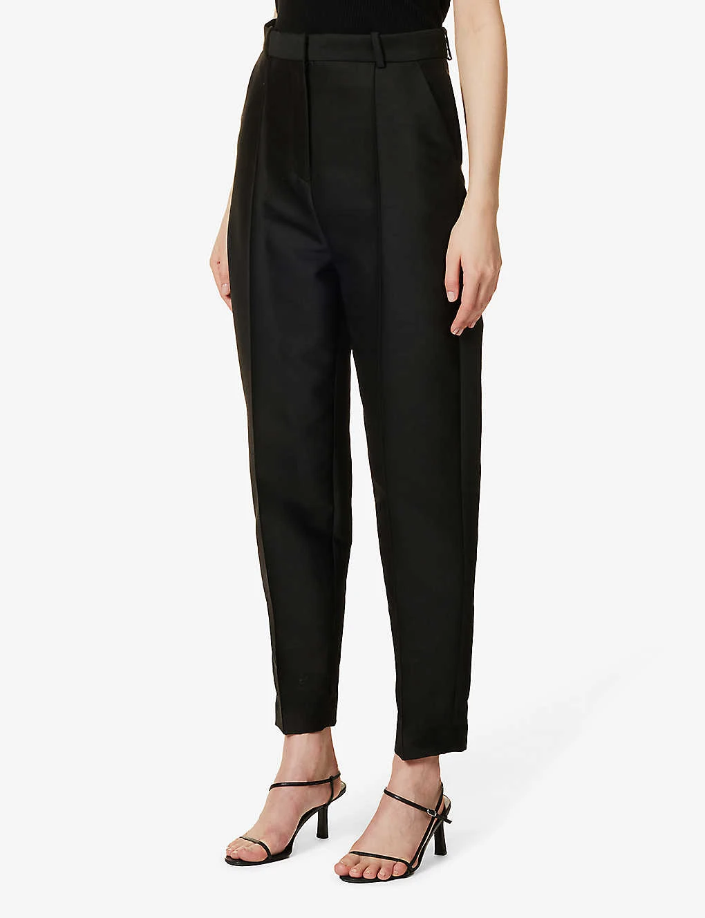Toteme Eve Tapered-leg High-rise Woven Trousers 3 Toteme Eve Tapered-leg High-rise Woven Trousers - Image 3