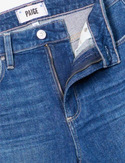 Paige Noella Straight-leg High-rise Stretch Denim Jeans -Ted Bakee Clothing Shop R04078742 VERDANT ALT06