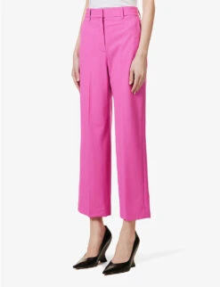 THEORY Regular-fit Straight-leg High-rise Stretch-wool Trousers 7 THEORY Regular-fit Straight-leg High-rise Stretch-wool Trousers -Ted Bakee Clothing Shop R04085918 CARNATION ALT02
