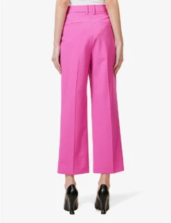 THEORY Regular-fit Straight-leg High-rise Stretch-wool Trousers 8 THEORY Regular-fit Straight-leg High-rise Stretch-wool Trousers -Ted Bakee Clothing Shop R04085918 CARNATION ALT03