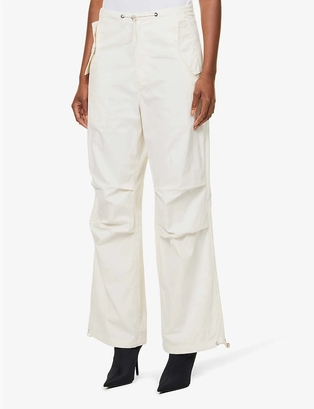 Dion Lee Parachute Wide-leg Mid-rise Cotton-blend Trousers 3 Dion Lee Parachute Wide-leg Mid-rise Cotton-blend Trousers - Image 3