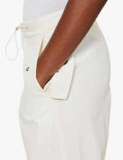 Dion Lee Parachute Wide-leg Mid-rise Cotton-blend Trousers 9 Dion Lee Parachute Wide-leg Mid-rise Cotton-blend Trousers -Ted Bakee Clothing Shop R04091338 IVORY ALT04