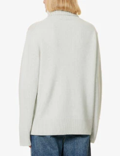 Joseph Relaxed-fit Roll Neck Cashmere Knitted Jumper 8 Joseph Relaxed-fit Roll Neck Cashmere Knitted Jumper -Ted Bakee Clothing Shop R04095156 PUTTY ALT03