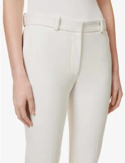 Joseph Bing Straight-leg Mid-rise Stretch-cotton Trousers -Ted Bakee Clothing Shop R04095467 IVORY ALT04