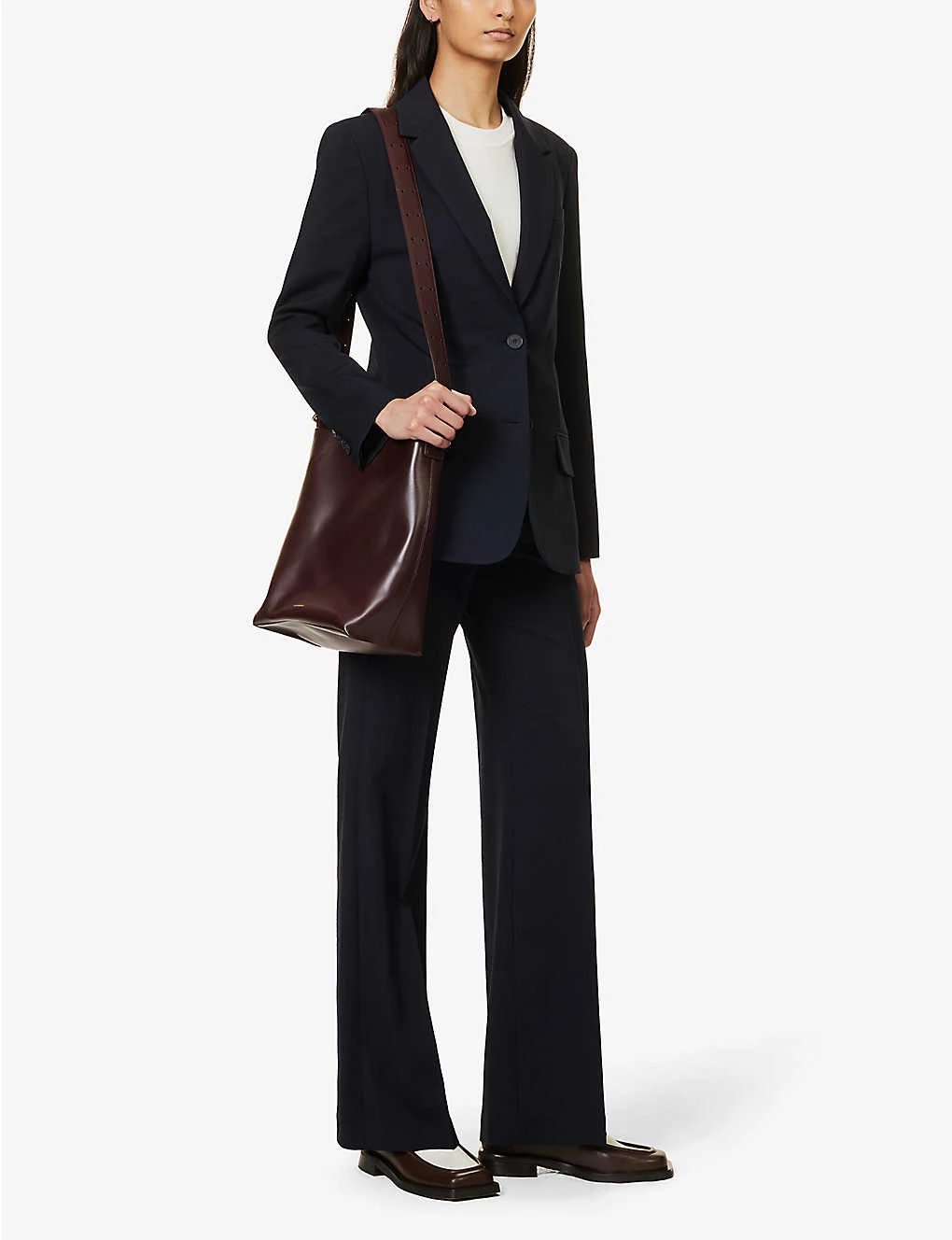 Joseph Morissey Wide-leg Mid-rise Stretch-wool Trousers 2 Joseph Morissey Wide-leg Mid-rise Stretch-wool Trousers - Image 2