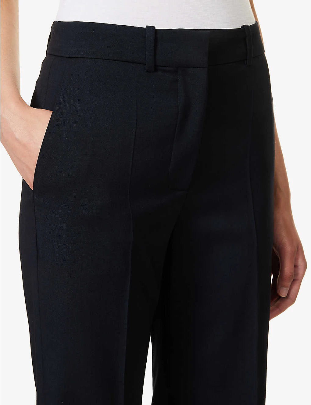 Joseph Morissey Wide-leg Mid-rise Stretch-wool Trousers 5 Joseph Morissey Wide-leg Mid-rise Stretch-wool Trousers - Image 5