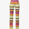 Missoni Zig Zag-print Semi-sheer Straight Mid-rise Stretch-woven Trousers