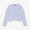 Maje Mikally Cropped Wool-blend Jumper