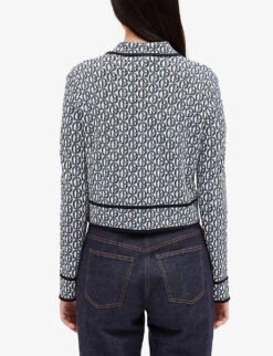 CLAUDIE PIERLOT Micbis Logo Woven Cardigan -Ted Bakee Clothing Shop R04103312 DIVERS ALT03