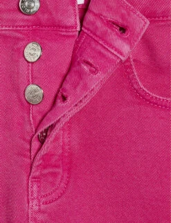 CLAUDIE PIERLOT Palerme Cropped Stretch-denim Jeans -Ted Bakee Clothing Shop R04103372 ROSES ALT05