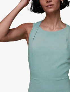 Whistles Tie Back Stretch-crepe Maxi Dress -Ted Bakee Clothing Shop R04118636 ALT04