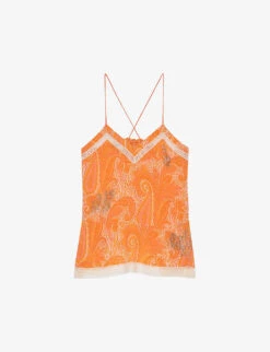 Zadig & Voltaire Carly Paisley-print Silk Top