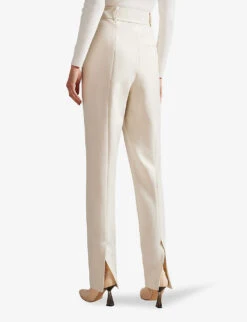 Ted Baker Amberot Slim-leg Stretch-woven Trousers -Ted Bakee Clothing Shop R04121158 NATURAL ALT03