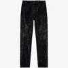 THE KOOPLES Rhinestone-embellished Slim-leg Mid-rise Stretch-denim Jeans