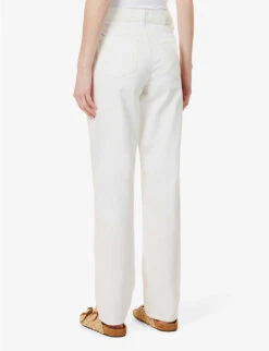 Paige Noella Straight-leg Mid-rise Stretch-cotton Jeans -Ted Bakee Clothing Shop R04123068 TONALECRU ALT03