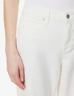 Paige Noella Straight-leg Mid-rise Stretch-cotton Jeans -Ted Bakee Clothing Shop R04123068 TONALECRU ALT04