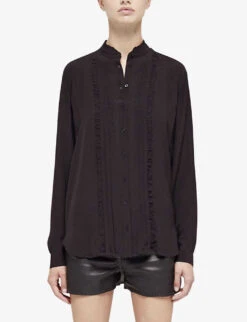 THE KOOPLES Slim-fit Woven Shirt -Ted Bakee Clothing Shop R04127753 BLA01 ALT02