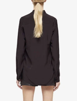 THE KOOPLES Slim-fit Woven Shirt -Ted Bakee Clothing Shop R04127753 BLA01 ALT03