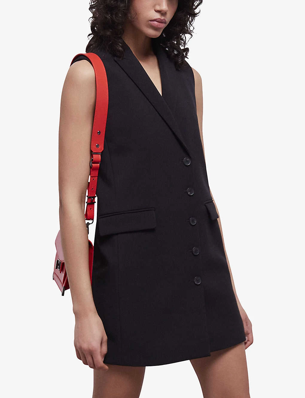 THE KOOPLES Sleeveless Blazer Crepe Mini Dress 3 THE KOOPLES Sleeveless Blazer Crepe Mini Dress - Image 3