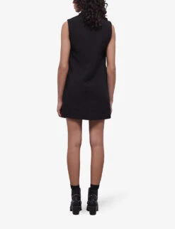 THE KOOPLES Sleeveless Blazer Crepe Mini Dress 8 THE KOOPLES Sleeveless Blazer Crepe Mini Dress -Ted Bakee Clothing Shop R04129087 BLA01 ALT03