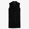 THE KOOPLES Sleeveless Blazer Crepe Mini Dress