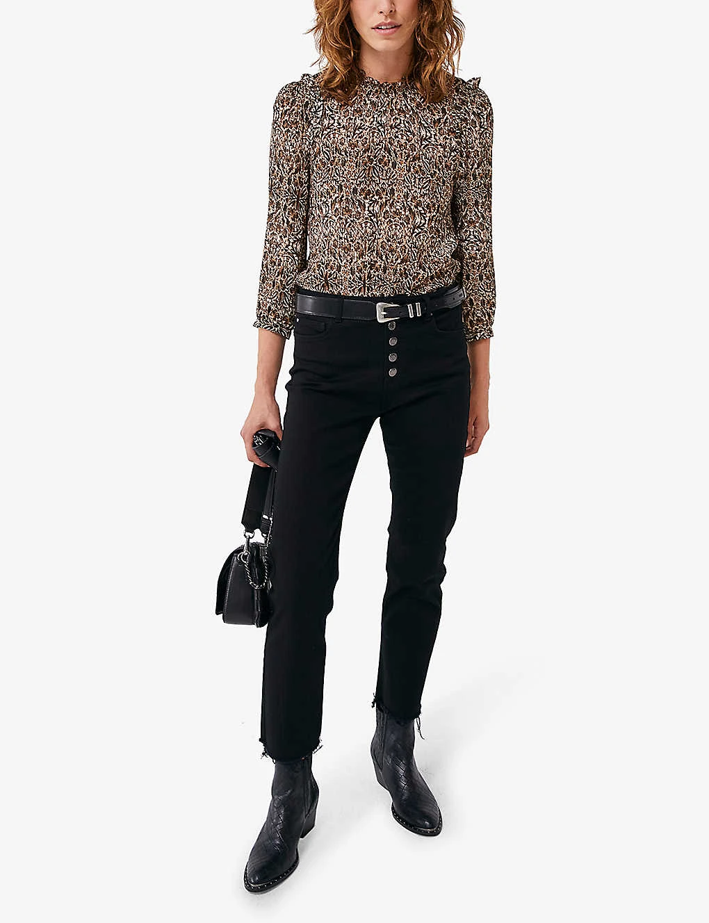 Ikks Straight-leg High-rise Stretch-denim Jeans 2 Ikks Straight-leg High-rise Stretch-denim Jeans - Image 2