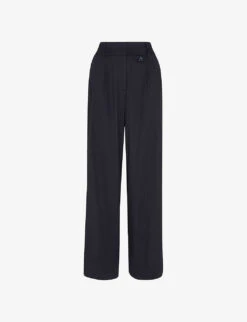 Whistles Tess Long-length Relaxed-fit Woven Trousers