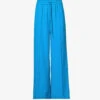 ME AND EM Elasticated-waist Wide-leg High-rise Recycled-polyester Jogging Bottoms
