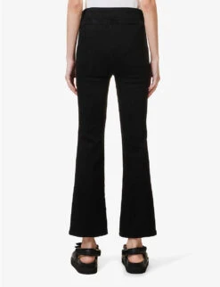 FRAME Le Crop Mini Boot Boot-cut Mid-rise Stretch-denim Jeans -Ted Bakee Clothing Shop R04142181 SHEENNOIR ALT03