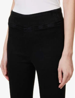 FRAME Le Crop Mini Boot Boot-cut Mid-rise Stretch-denim Jeans -Ted Bakee Clothing Shop R04142181 SHEENNOIR ALT04