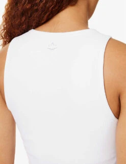 Beyond Yoga Motivate Sleeveless Stretch-woven Top -Ted Bakee Clothing Shop R04143885 CLOUDWHITE ALT04