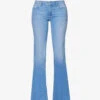 Paige Genevieve Flared-leg High-rise Stretch-denim Jeans