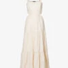 Paige Shadi Cut-out Linen And Cotton-blend Maxi Dress