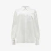 AllSaints Laurie Dipped-hem Organic-cotton Shirt