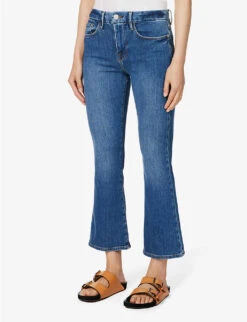 FRAME Le Crop Mini Boot Bootcut Mid-rise Stretch-denim Jeans -Ted Bakee Clothing Shop R04146391 SAMSON ALT02