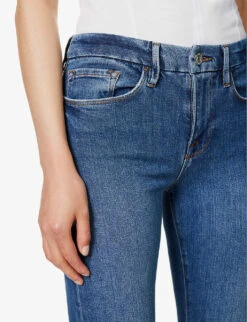 FRAME Le Crop Mini Boot Bootcut Mid-rise Stretch-denim Jeans -Ted Bakee Clothing Shop R04146391 SAMSON ALT04