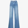 FRAME Le Palazzo Wide-leg High-rise Stretch-denim Jeans