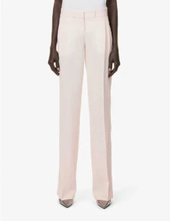 Coperni Straight-leg Mid-rise Stretch-wool Trousers -Ted Bakee Clothing Shop R04147536 BLUSHBLUSH ALT02