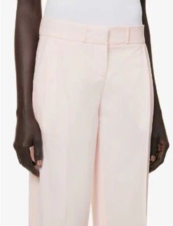 Coperni Straight-leg Mid-rise Stretch-wool Trousers -Ted Bakee Clothing Shop R04147536 BLUSHBLUSH ALT05