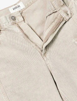 AGOLDE Cass Tapered-leg High-rise Organic-denim Jeans -Ted Bakee Clothing Shop R04148479 DRABDARKKHAKI ALT06