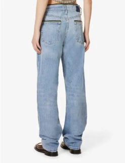 FRAME X Julia Sarr-Jamois Wide-leg High-rise Jeans -Ted Bakee Clothing Shop R04149899 AIRWAVES ALT03