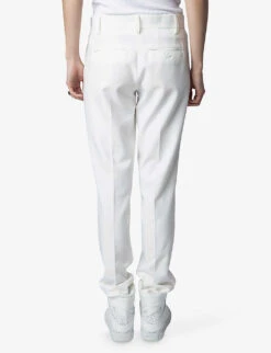 Zadig & Voltaire Prune Crystal-embellished Tapered-leg Mid-rise Stretch-woven Trousers -Ted Bakee Clothing Shop R04152002 JUDO ALT03