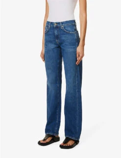 7 For All Mankind Tess Straight-leg High-rise Stretch-denim Jeans 9 7 For All Mankind Tess Straight-leg High-rise Stretch-denim Jeans -Ted Bakee Clothing Shop R04152111 EXPLORER ALT02