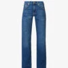 7 For All Mankind Tess Straight-leg High-rise Stretch-denim Jeans