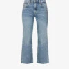 7 For All Mankind Cropped Alexa Straight-leg Mid-rise Stretch-denim Jeans