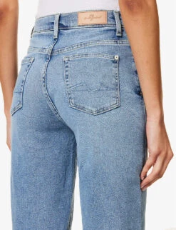 7 For All Mankind Malia Luxe Vintage Skinny High-rise Stretch-denim Jeans -Ted Bakee Clothing Shop R04152118 LUXEVINTAGEMUST ALT04