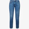 7 For All Mankind Relaxed Skinny Skinny-leg Mid-rise Stretch-denim Jeans