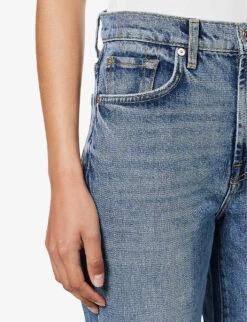 7 For All Mankind Logan Stovepipe Straight-leg Mid-rise Stretch-denim Jeans -Ted Bakee Clothing Shop R04152129 PLAYTIME ALT04